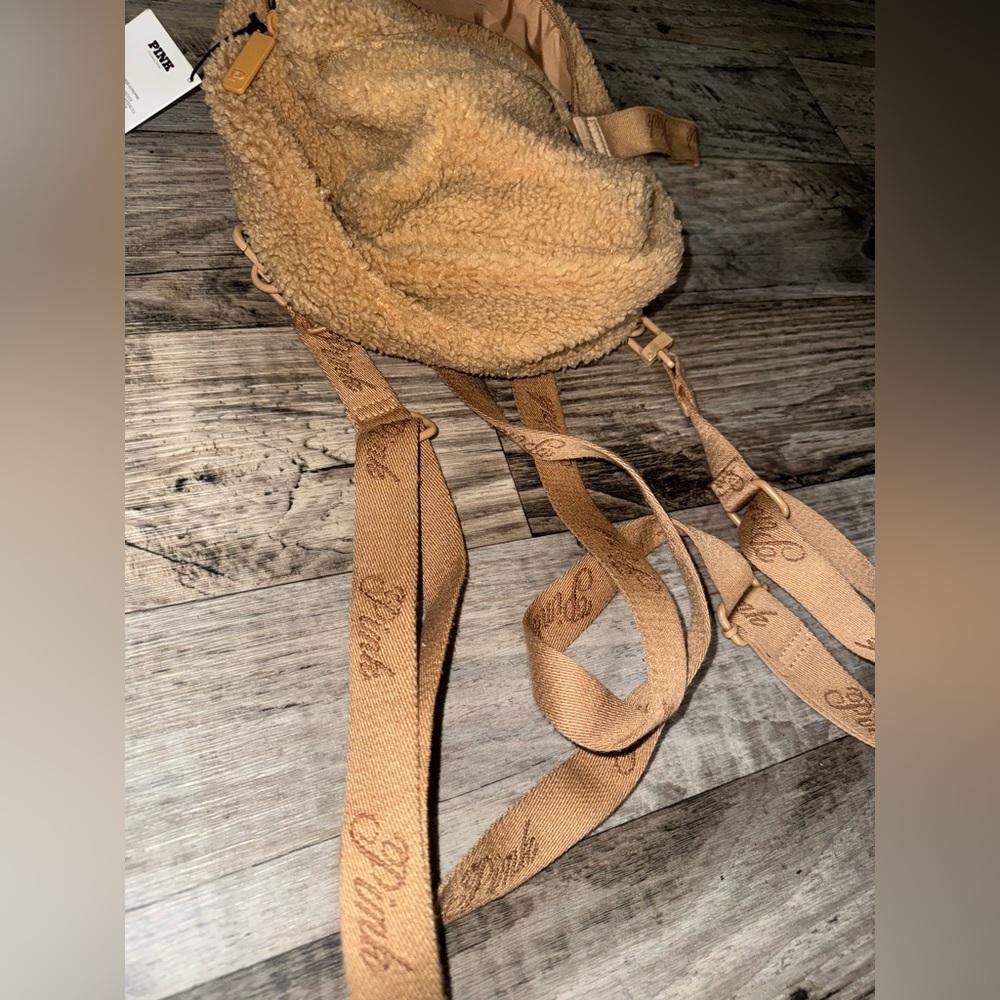 PINK Victoria's Secret Tan Sherpa Bag - Picture 3 of 4